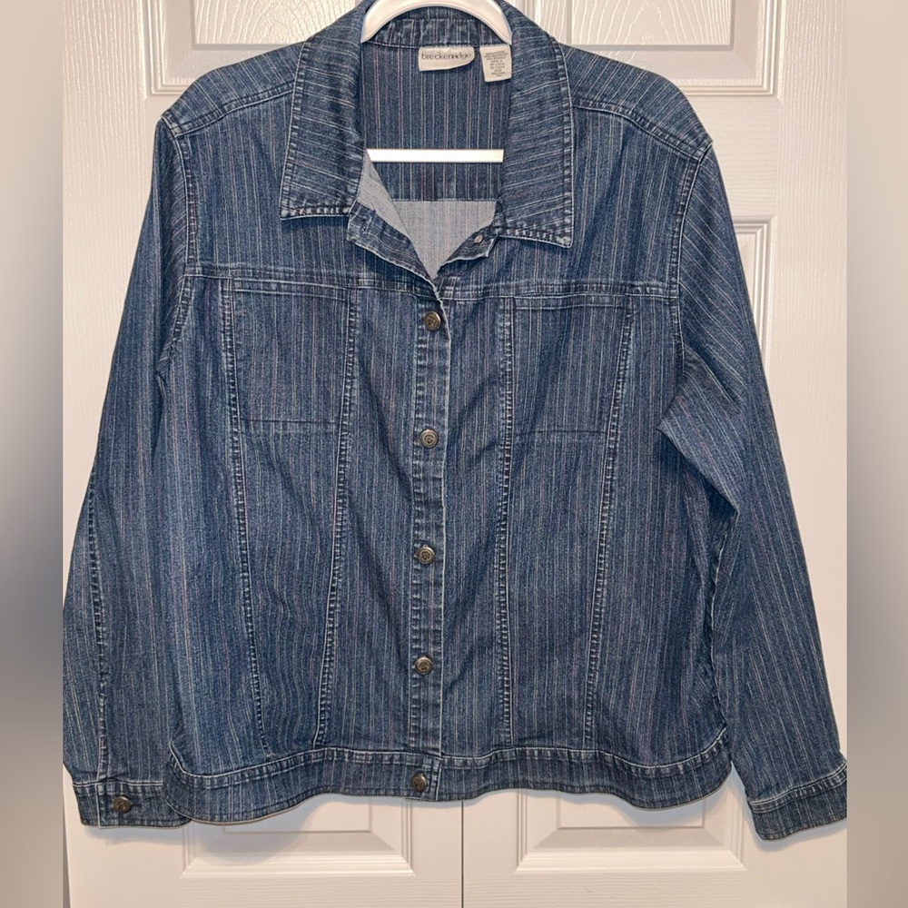 Breckenridge Denim Jacket w/Stripes -‎ XL